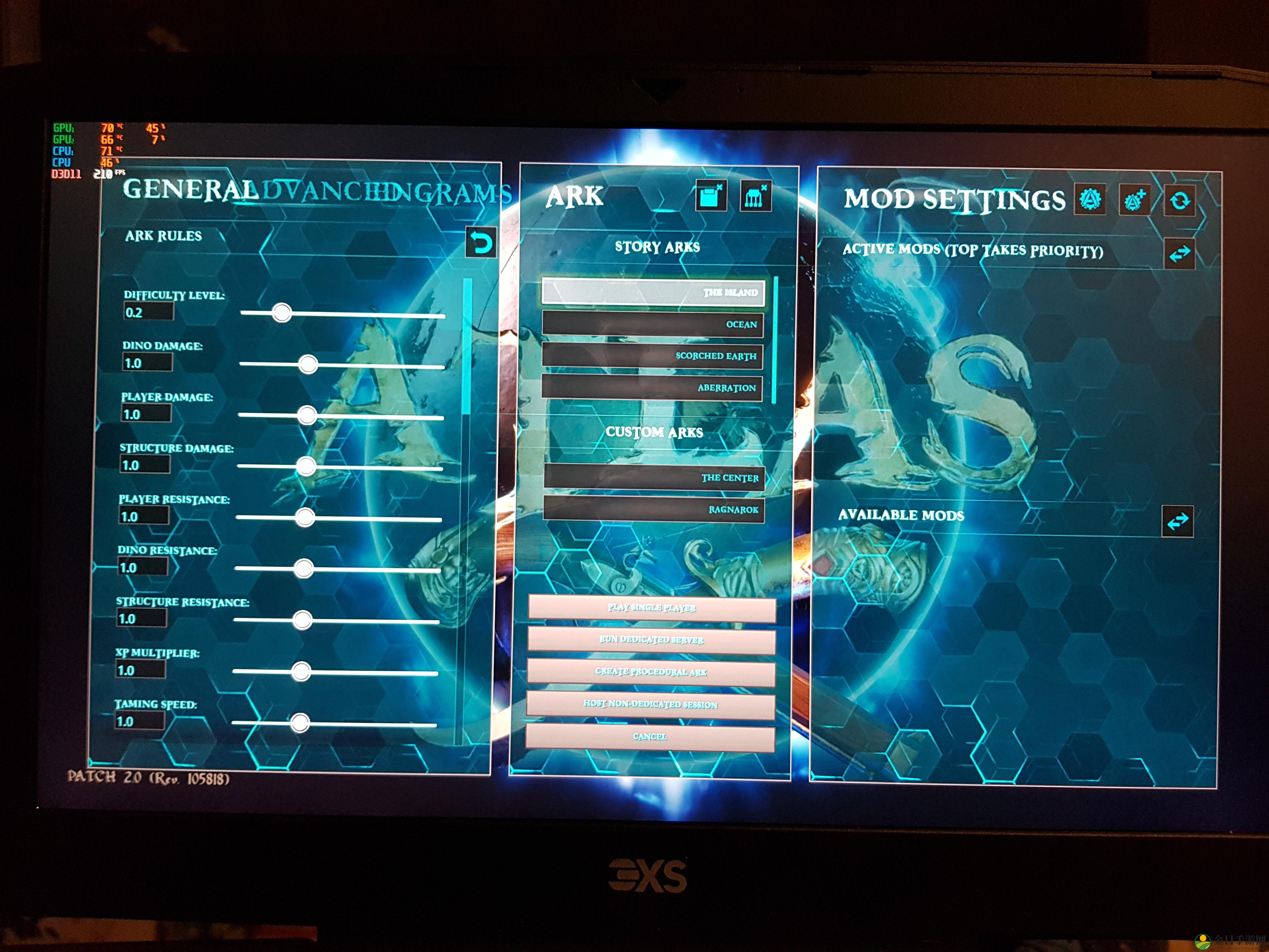 《ATLAS》出现《方舟：生存进化》菜单 这货就是个DLC