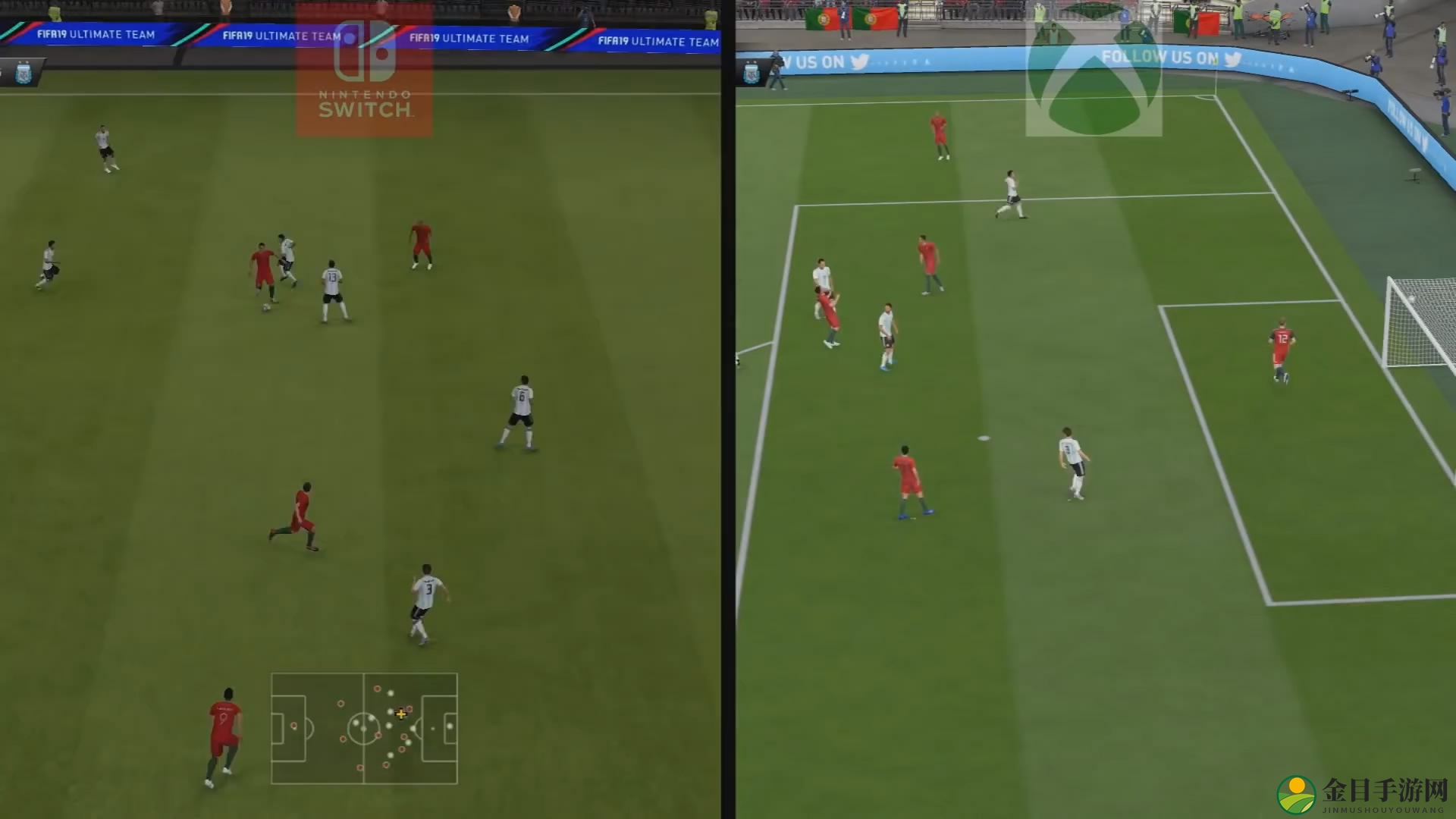 《FIFA 19》XboxOne与Switch版画面对比 谁更强大?