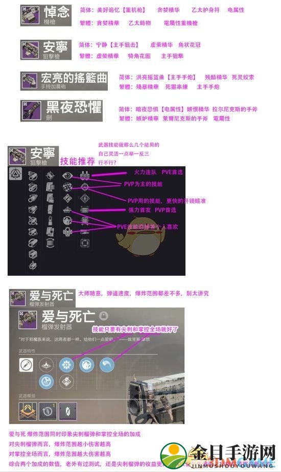 《命运2》月球附魔台精华及对应装备图分享