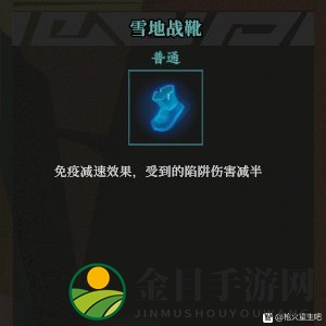 《枪火重生》雪地战靴秘卷组合推荐