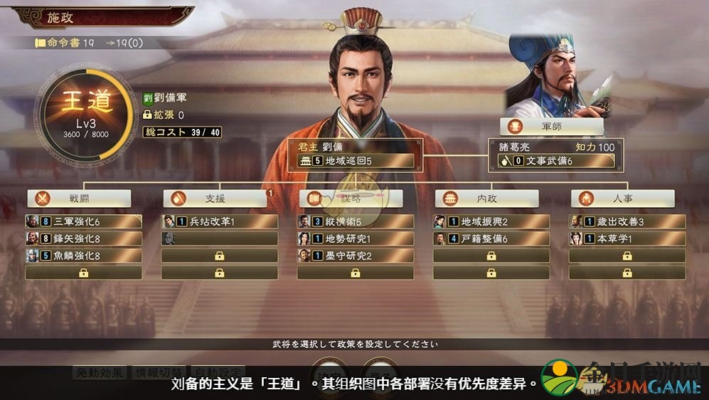 《三国志14》施政机制介绍